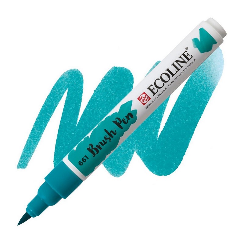 ROYAL TALENS Akvarelový ECOLINE Brush Pen, 661 turquoise green