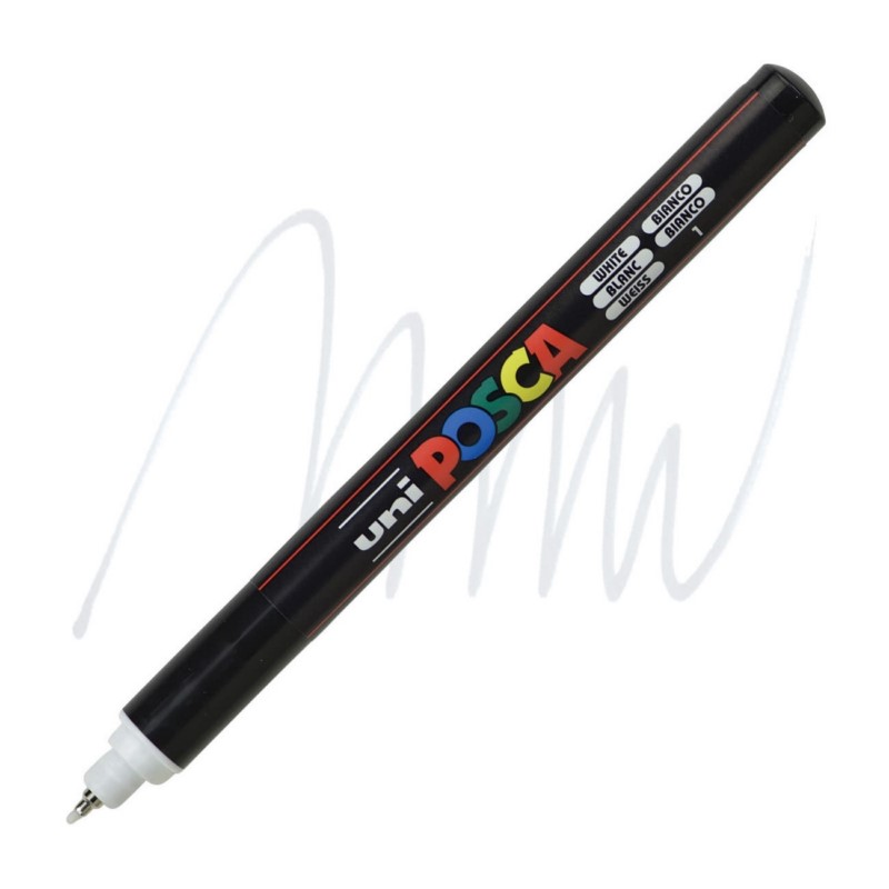 Akrylová fixa UNI POSCA 1MR, bílá (1)