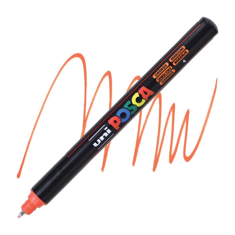Akrylová fixa UNI POSCA 1MR, oranžová (4)