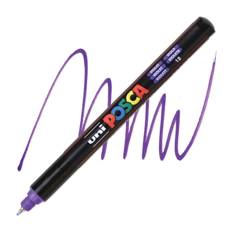 Akrylová fixa UNI POSCA 1MR, fialová (12)