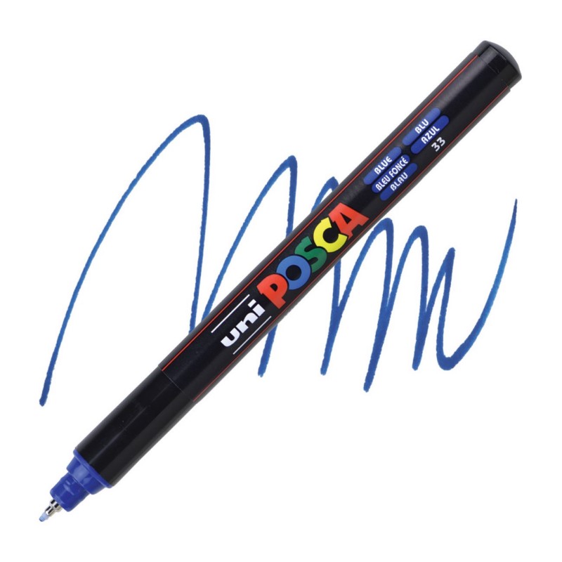 Akrylová fixa UNI POSCA 1MR, modrá (33)