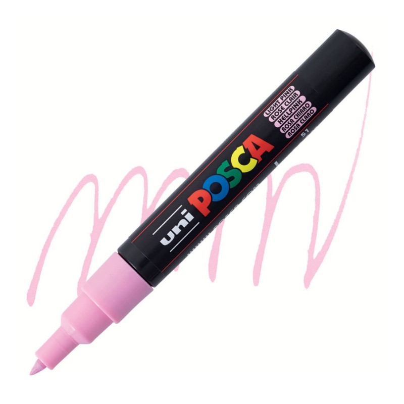Akrylová fixa UNI POSCA 1M, světle růžová (51)