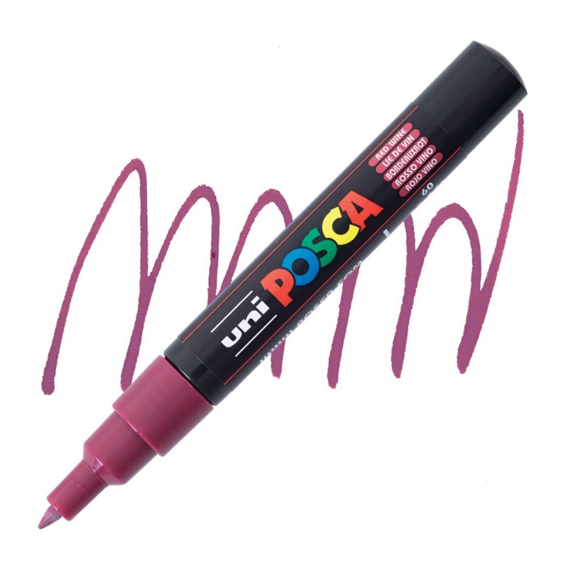 Akrylová fixa UNI POSCA 1M, bordó (60)