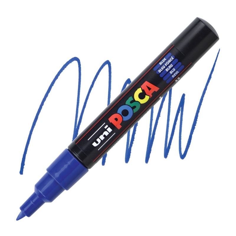 Akrylová fixa UNI POSCA 1M, modrá (33)