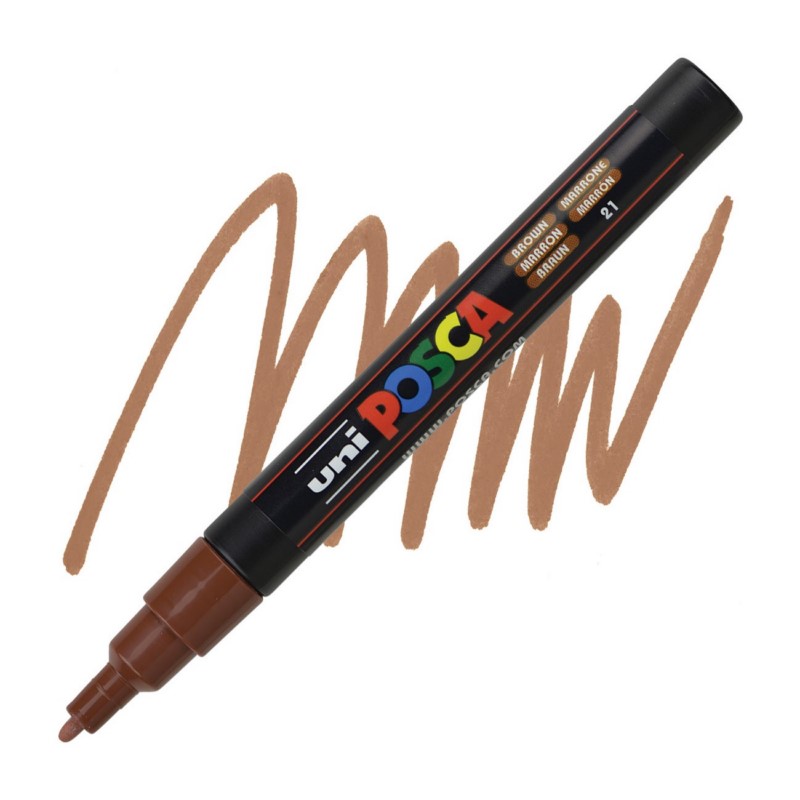 Akrylová fixa UNI POSCA 3M, hnědá (21)