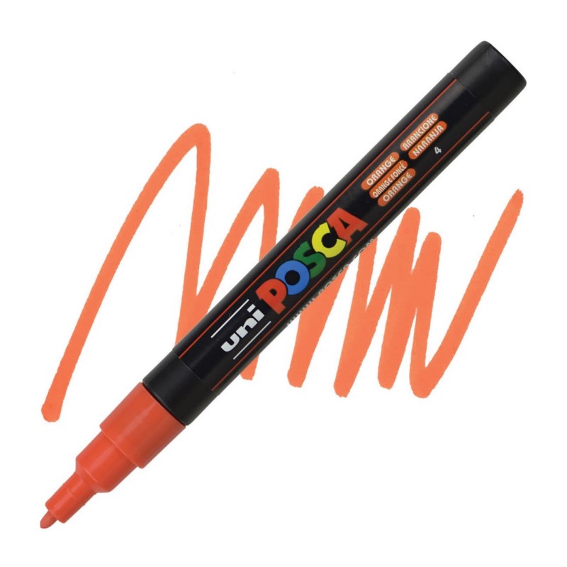 Akrylová fixa UNI POSCA 3M, oranžová (4)