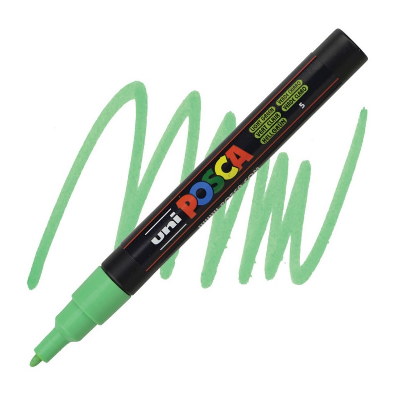 Akrylová fixa UNI POSCA 3M, světle zelená (5)
