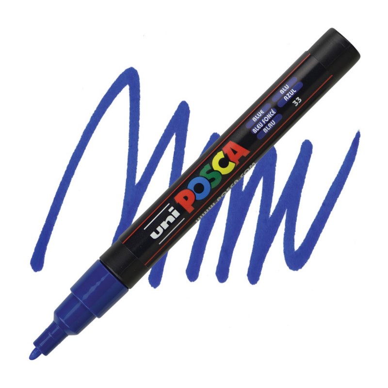 Akrylová fixa UNI POSCA 3M, modrá (33)