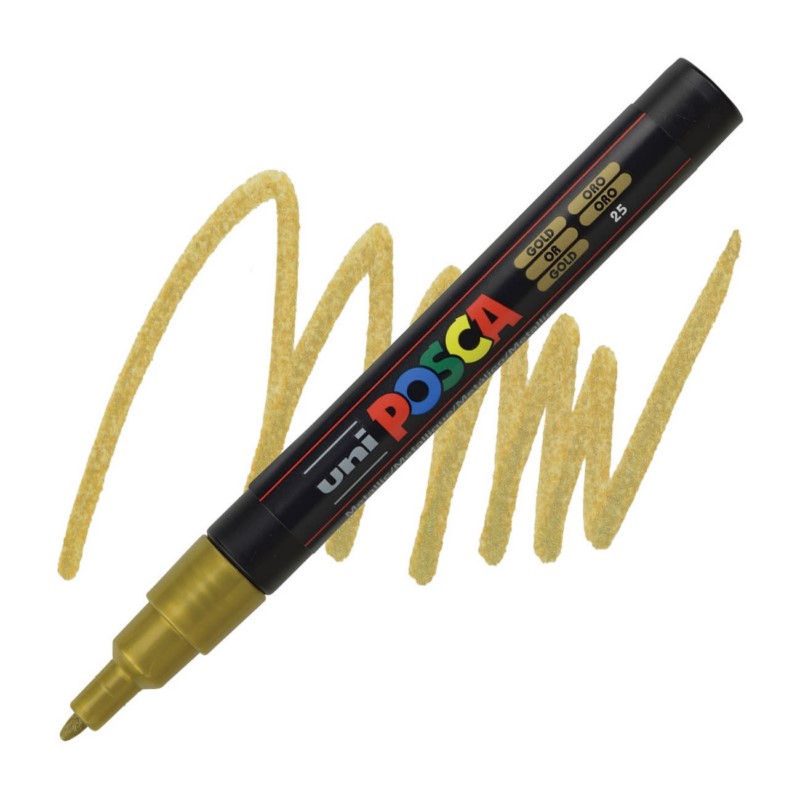 Akrylová fixa UNI POSCA 3M, zlatá (25)