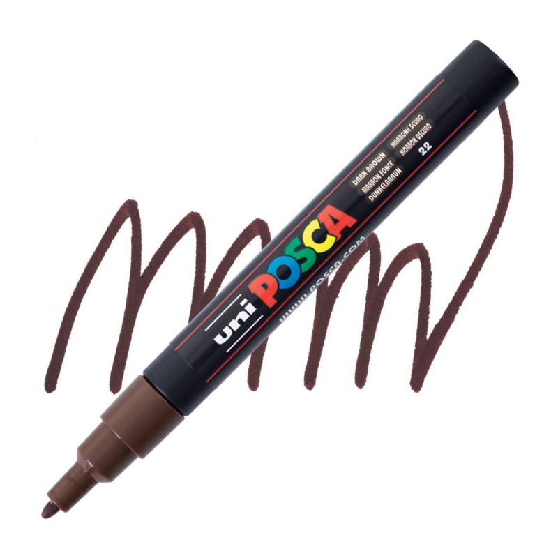 Akrylová fixa UNI POSCA 3M, tmavě hnědá (22)