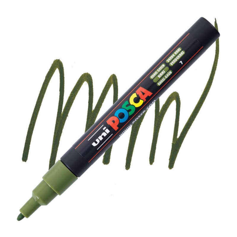 Akrylová fixa UNI POSCA 3M, khaki zelená (7)