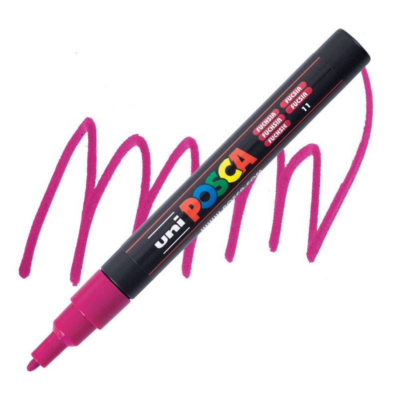 Akrylová fixa UNI POSCA 3M, fuchsiová (11)