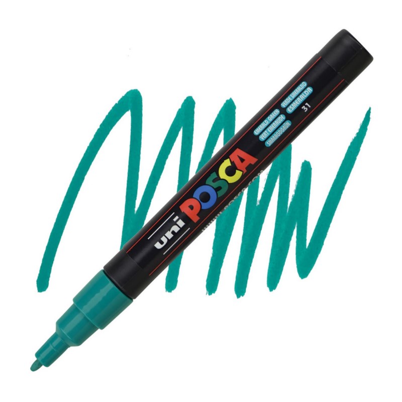 Akrylová fixa UNI POSCA 3M, smaragdová (31)