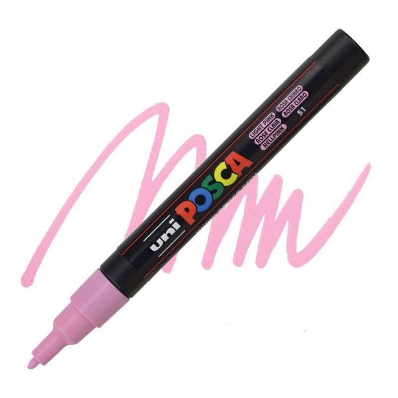 Akrylová fixa UNI POSCA 3M, světle růžová (51)
