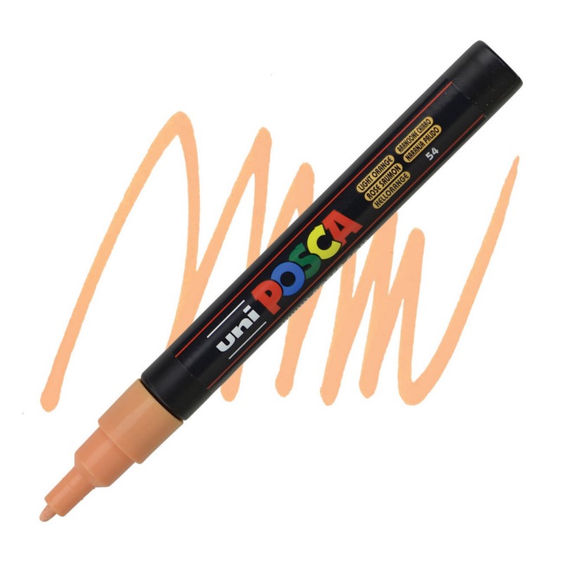 Akrylová fixa UNI POSCA 3M, světle oranžová (54)