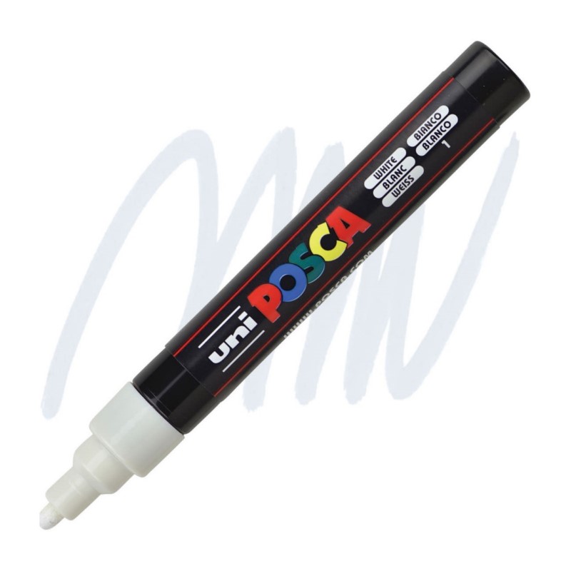 Akrylová fixa UNI POSCA 5M, bílá (1)