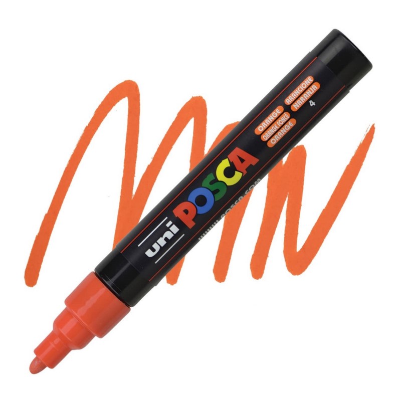 Akrylová fixa UNI POSCA 5M, oranžová (4)