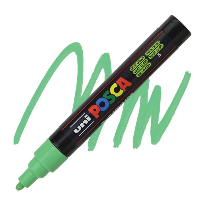 Akrylová fixa UNI POSCA 5M, světle zelená (5)