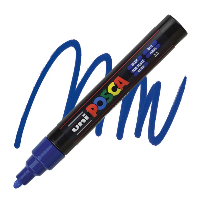 Akrylová fixa UNI POSCA 5M, modrá (33)