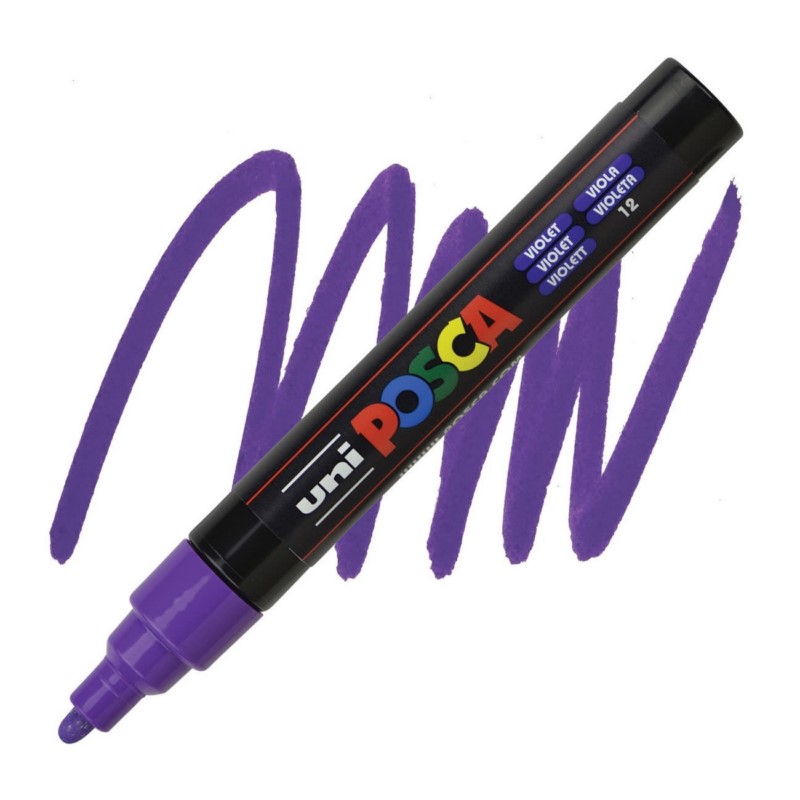 Akrylová fixa UNI POSCA 5M, fialová (12)