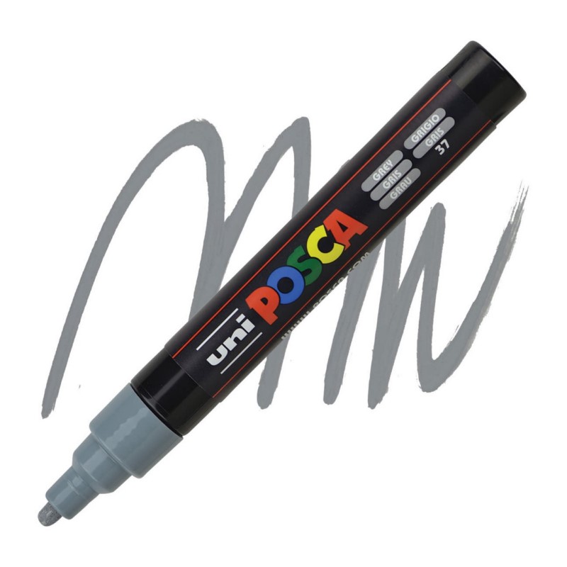 Akrylová fixa UNI POSCA 5M, šedá (37)