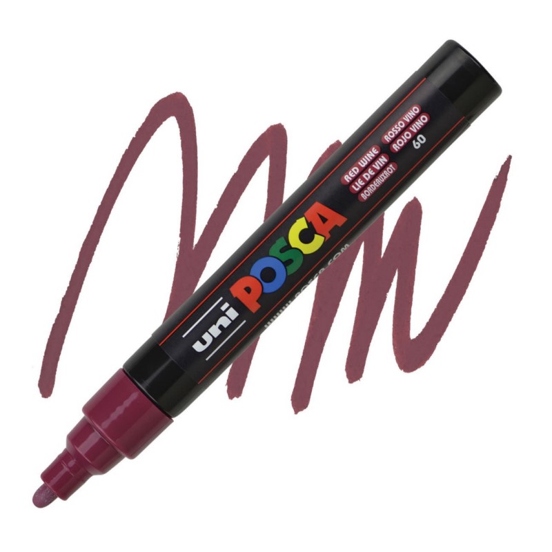 Akrylová fixa UNI POSCA 5M, bordó (60)