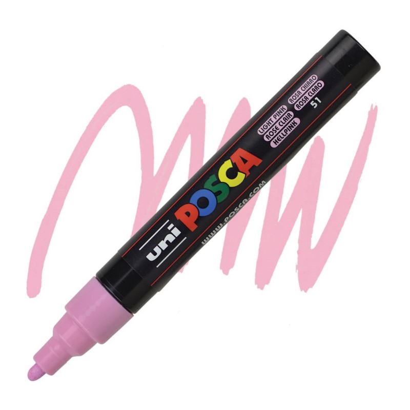 Akrylová fixa UNI POSCA 5M, světle růžová (51)