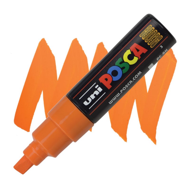 Akrylová fixa UNI POSCA 8K, pomerančová (3)