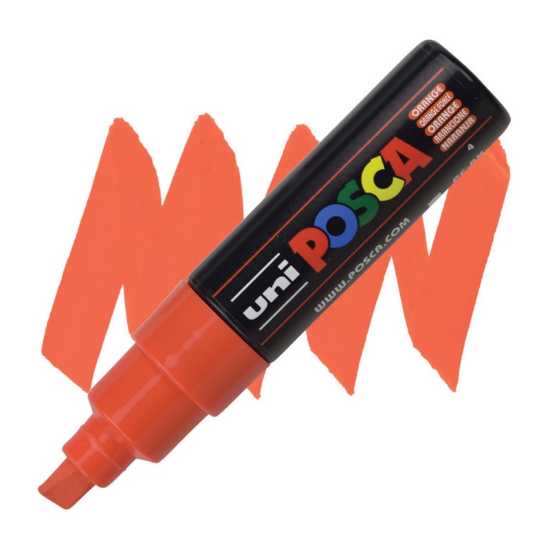 Akrylová fixa UNI POSCA 8K, oranžová (4)