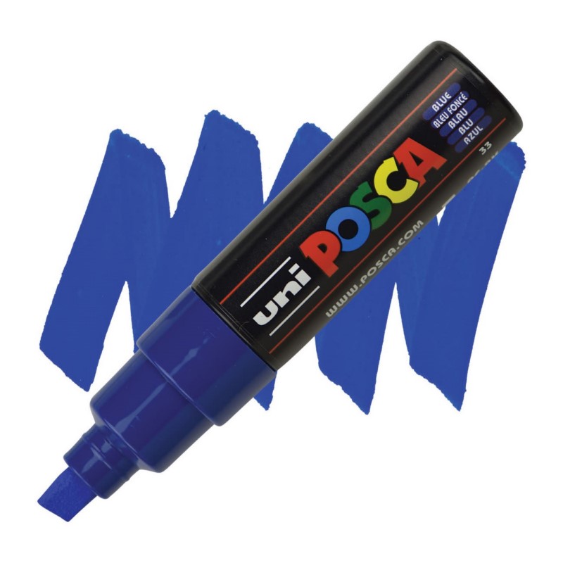 Akrylová fixa UNI POSCA 8K, modrá (33)