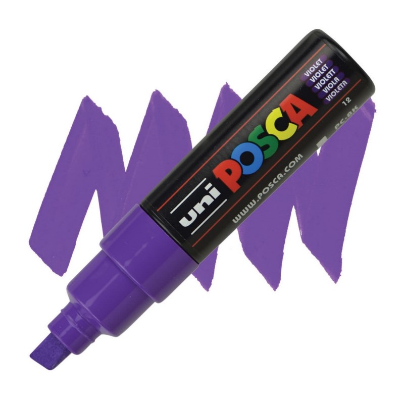 Akrylová fixa UNI POSCA 8K, fialová (12)