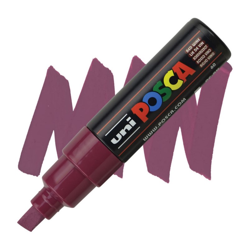 Akrylová fixa UNI POSCA 8K, bordó (60)