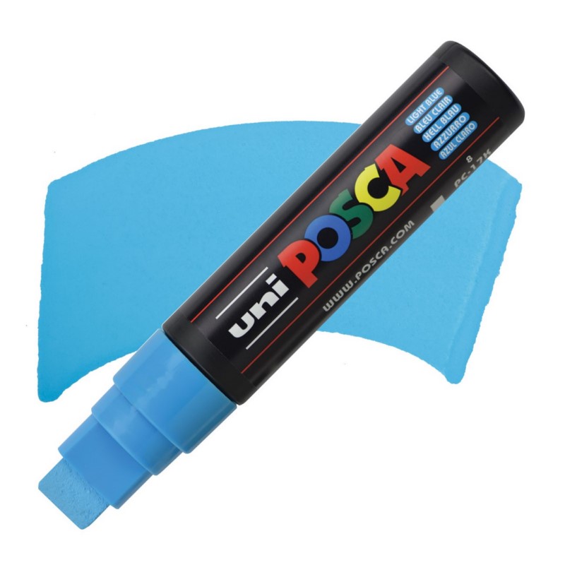 Akrylová fixa UNI POSCA 17K, světle modrá (8)