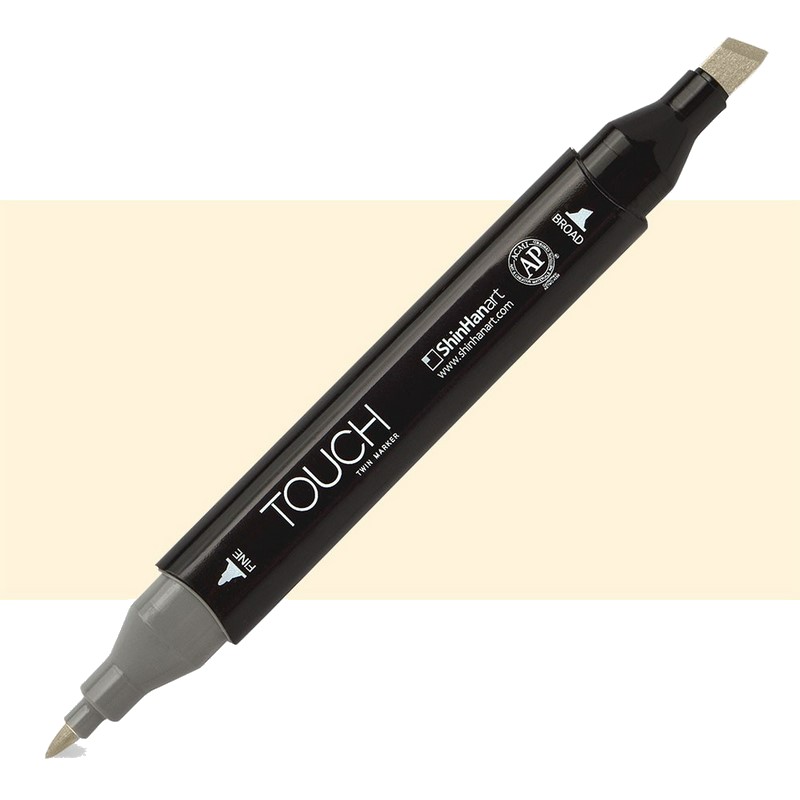 Lihová fixa TOUCH oboustranná Fine & Chisel, BR109 Pearl white