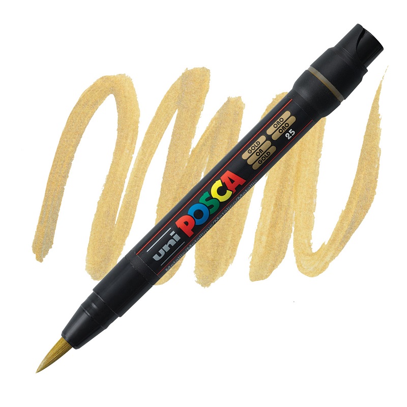 Akrylová fixa UNI POSCA 350, zlatá (25)