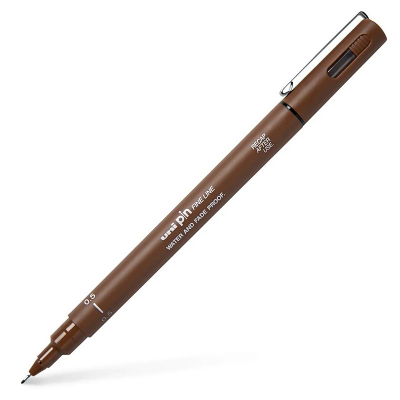 UNI PIN fine liner, sépie 0,5mm