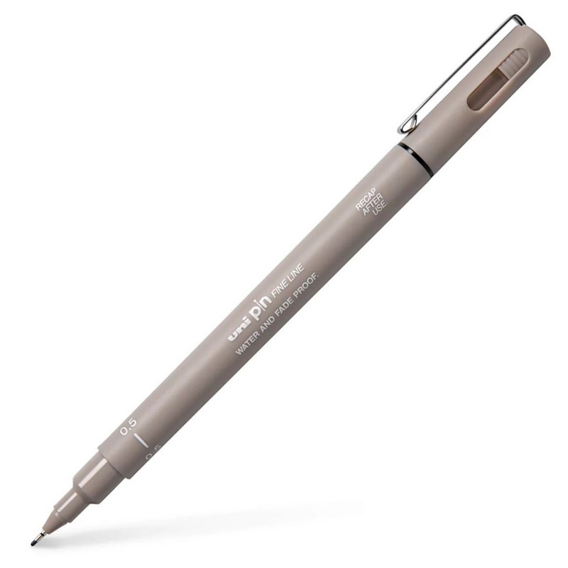 UNI PIN fine liner, světle šedý 0,5mm