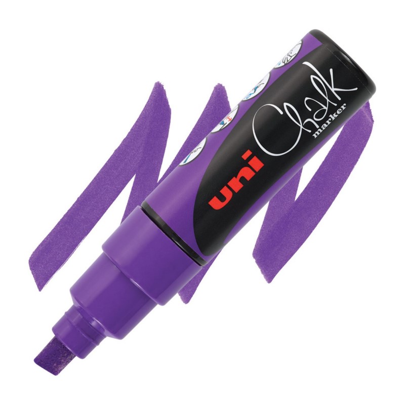 Křídová fixa UNI CHALK 8K, fialová