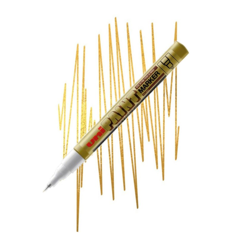 UNI PAINT lakový popisovač PX-203, zlatý