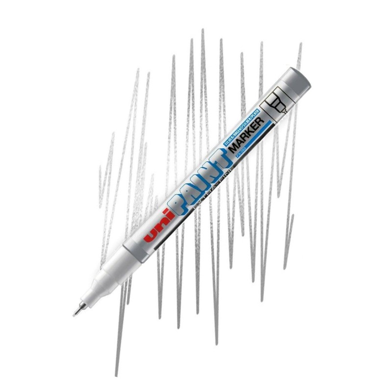 UNI PAINT lakový popisovač PX-203, stříbrný