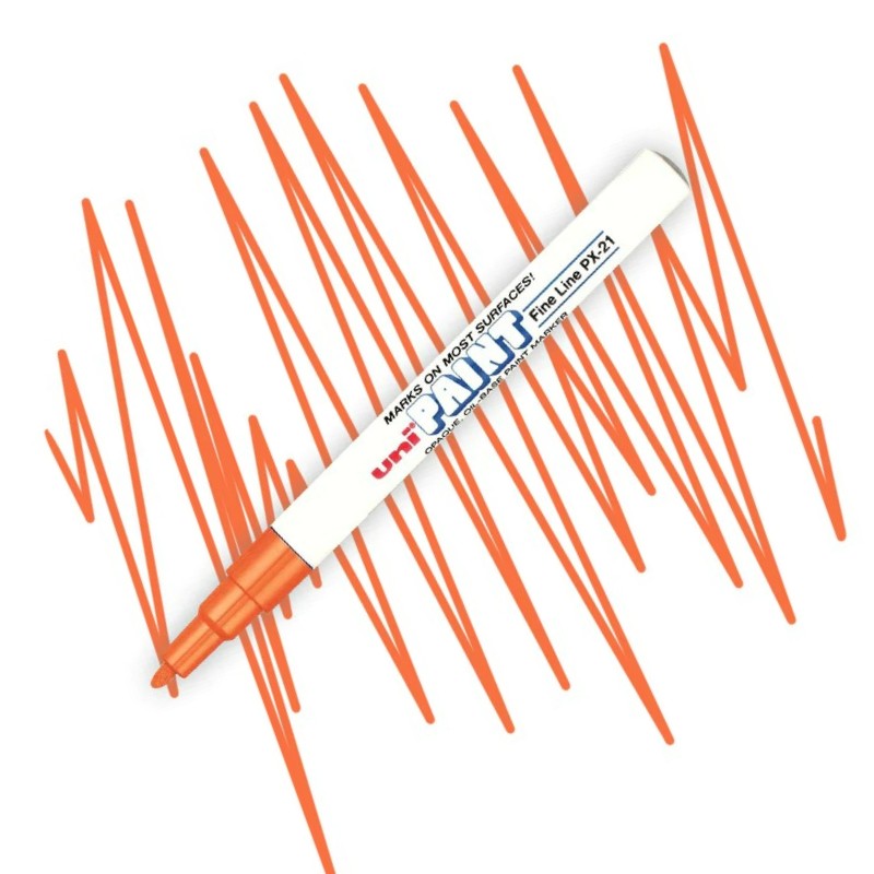 UNI PAINT lakový popisovač PX-21, oranžový