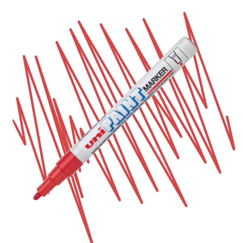 UNI PAINT lakový popisovač PX-21, červený