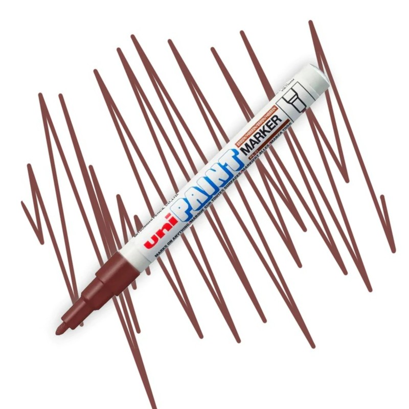 UNI PAINT lakový popisovač PX-21, hnědý
