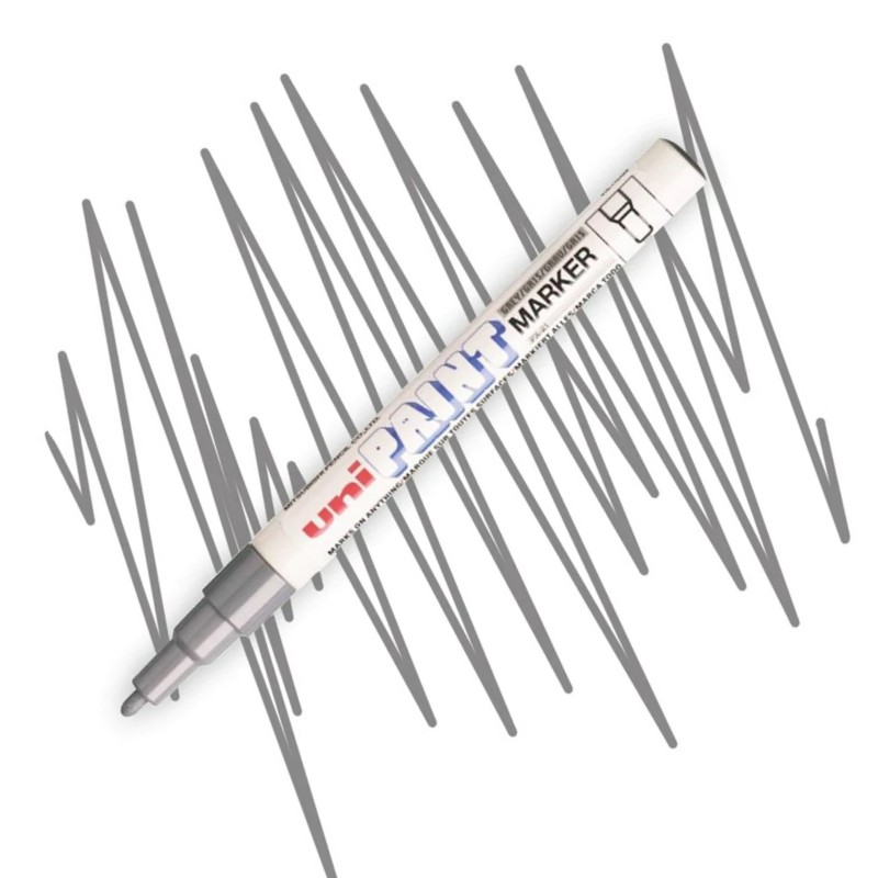 UNI PAINT lakový popisovač PX-21, šedý