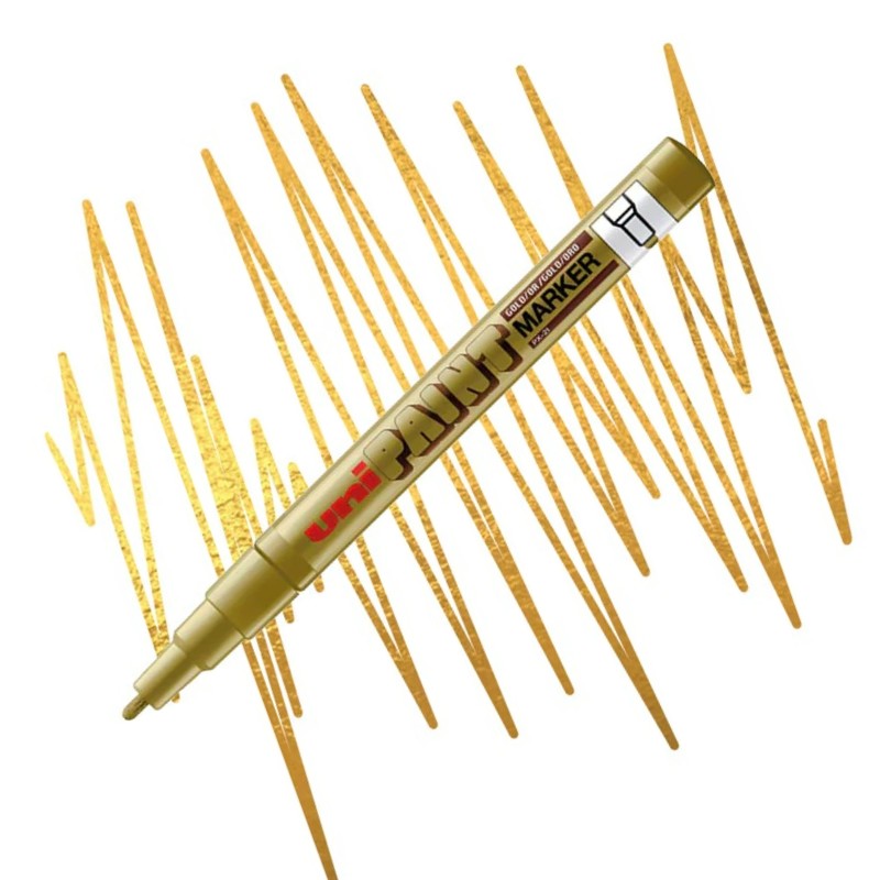 UNI PAINT lakový popisovač PX-21, zlatý