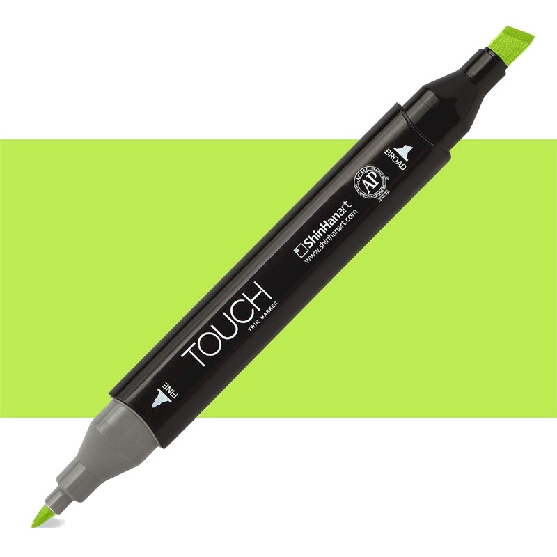 Lihová fixa TOUCH oboustranná Fine & Chisel, F124 Fluorescent green