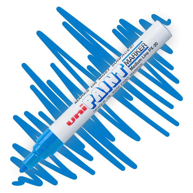 UNI PAINT lakový popisovač PX-20, světle modrý