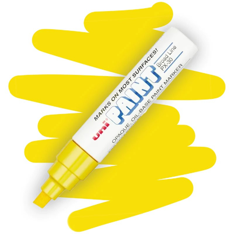 UNI PAINT lakový popisovač PX-30, žlutý