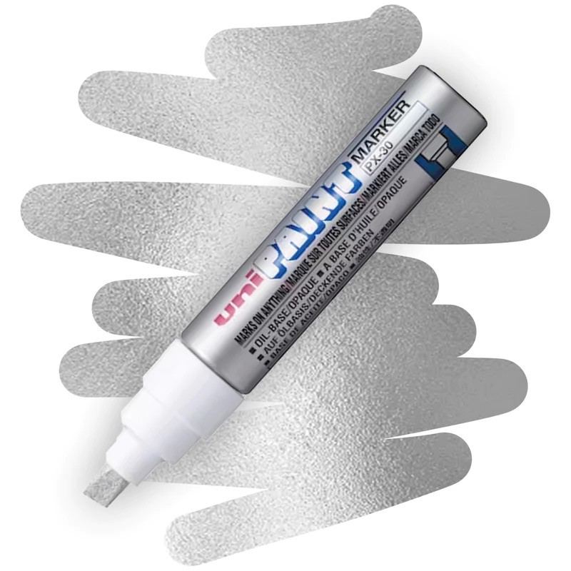 UNI PAINT lakový popisovač PX-30, stříbrný