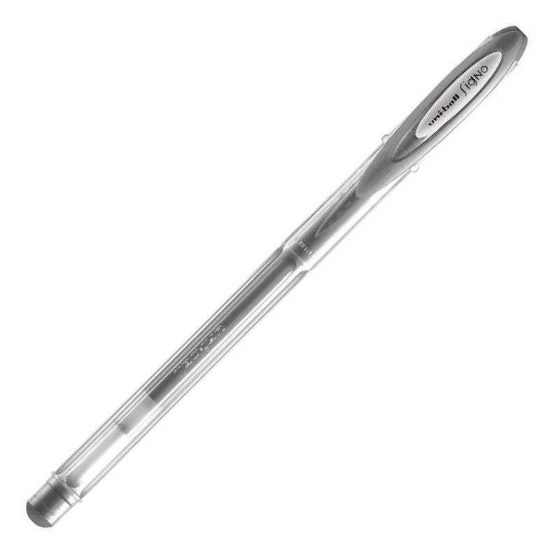 UNI SIGNO gelový roller 0,8mm, metalický stříbrný